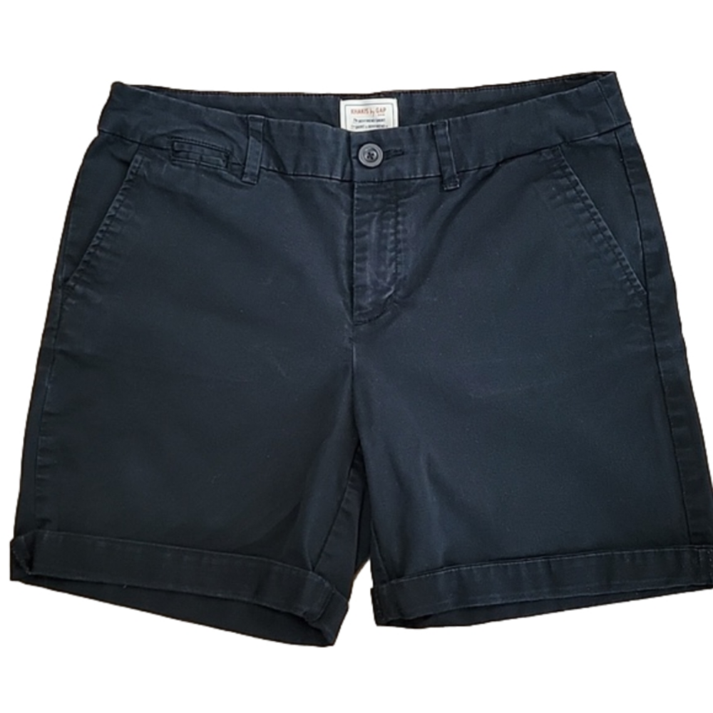 Washed TruBlack Khakis by GAP Boyfriend Short Size 4